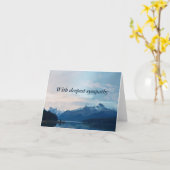 Blue Mountains Diepste sympathie Condoleances Kaart (Gele Bloem)