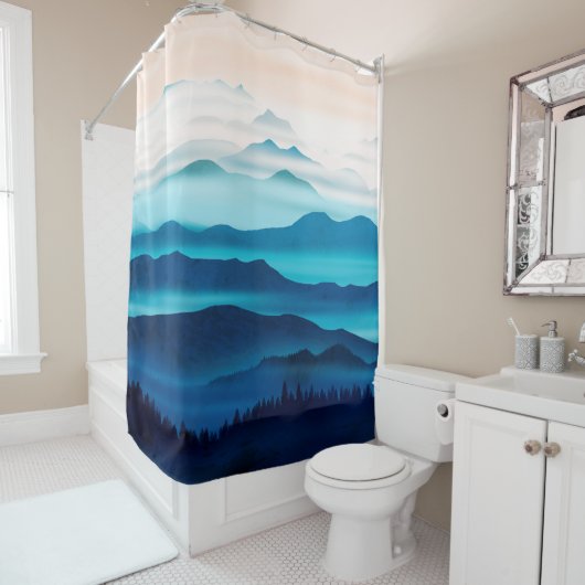 Blue Mountains Douchegordijn (In situ)