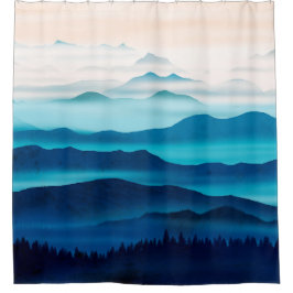 Blue Mountains Douchegordijn