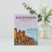Blue Mountains National Park Australia  Briefkaart (Staand voorkant)