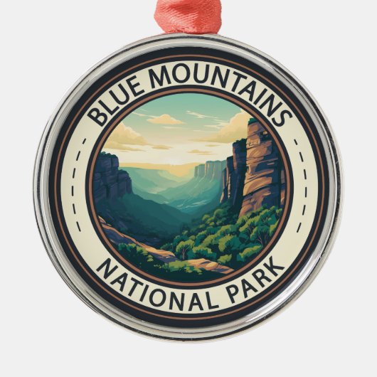 Blue Mountains National Park Australia Metalen Ornament (Voorkant)