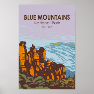 Blue Mountains National Park Australia  Poster