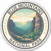 Blue Mountains National Park Australia Sticker (Voorkant)