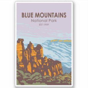 Blue Mountains National Park Australia  Sticker
