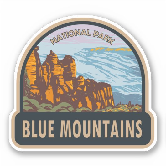 Blue Mountains National Park Australia  Sticker (Voorkant)