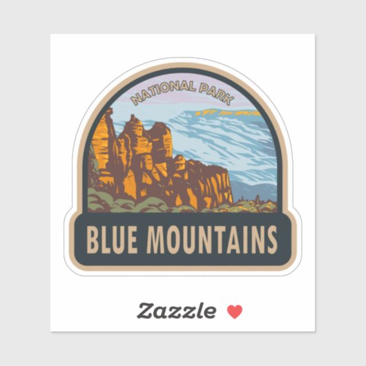 Blue Mountains National Park Australia  Sticker (Vel)