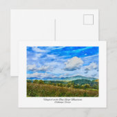 Blue Mountains Noord Georgië Waterverf schilderij Briefkaart (Voorkant / Achterkant)