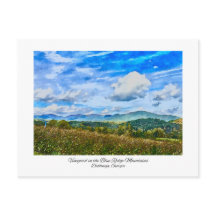 Blue Mountains Noord Georgië Waterverf schilderij