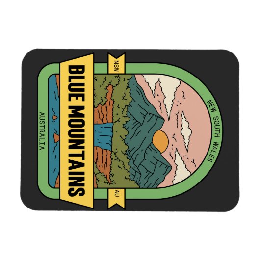 Blue Mountains NSW Australië Magneet (Horizontaal)