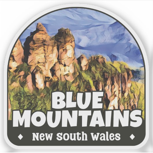 Blue Mountains, NSW Australië Sticker (Voorkant)