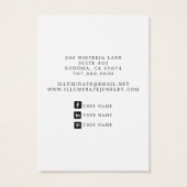 Blue Mountains Oorbel Display Kaarten Visitekaartje (Achterkant)