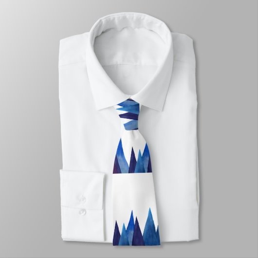 Blue Mountains Pattern Stropdas (Gebonden)