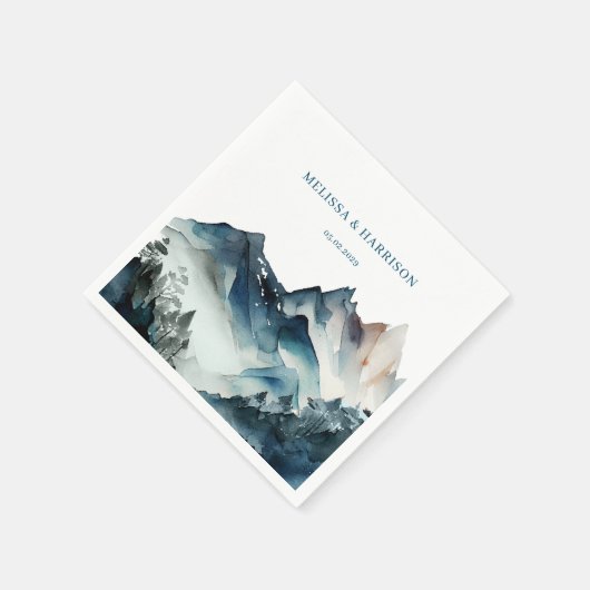 Blue Mountains Rustic Wedding Servet (Hoek)