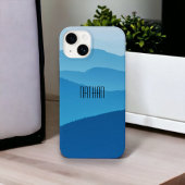 Blue Mountains, speciaal aangepast Case-Mate iPhone Case