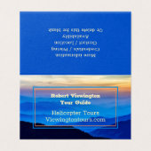 Blue Mountains Tour Guide Permanente reclame Visitekaartje (Buitenkant ongevouwen)