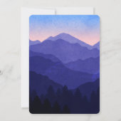 Blue Mountains Wedding Kaart (Achterkant)