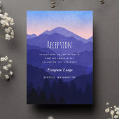 Blue Mountains Wedding Reception Informatiekaartje