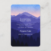 Blue Mountains Wedding Reception Informatiekaartje (Voorkant)