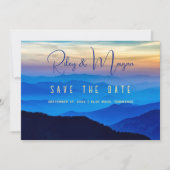Blue Mountains Wedding Save the Date Cards (Voorkant)
