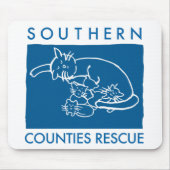 Blue Mousepad Muismat (Voorkant)