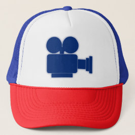 BLUE MOVIE CAMERA Trucker Hat Pet