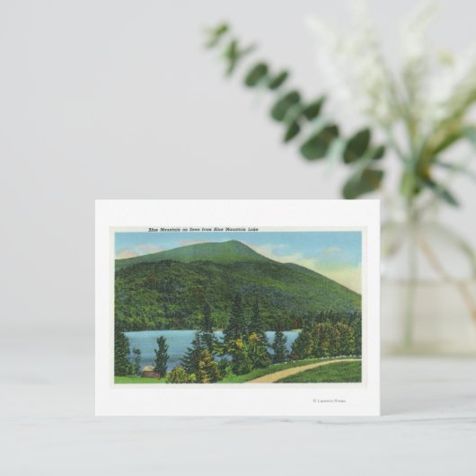 Blue Mt Lake Uitzicht of the Mountain Briefkaart (Staand voorkant)