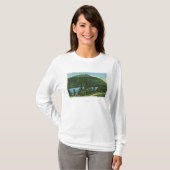 Blue Mt Lake Uitzicht of the Mountain T-shirt (Voorkant volledig)