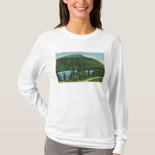 Blue Mt Lake Uitzicht of the Mountain T-shirt (Voorkant)