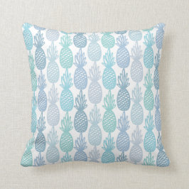 Blue Multicolor Tropical Pineapple Pattern Kussen