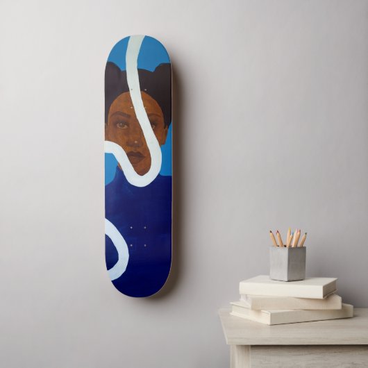 Blue Muse Persoonlijk Skateboard (Muurkunst)