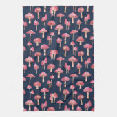 Blue Mushroom Waterverf Pattern Theedoek (Verticaal)