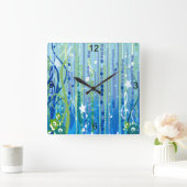 Blue Music Decorative Wall klok (Huis)