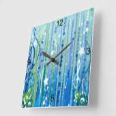 Blue Music Decorative Wall klok (Hoek)