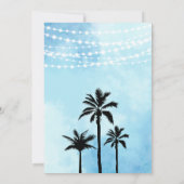 Blue Music Festival Birthday Uitnodiging (Achterkant)