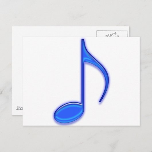 Blue Music Tools Briefkaart (Voorkant / Achterkant)