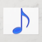 Blue Music Tools Briefkaart (Voorkant)