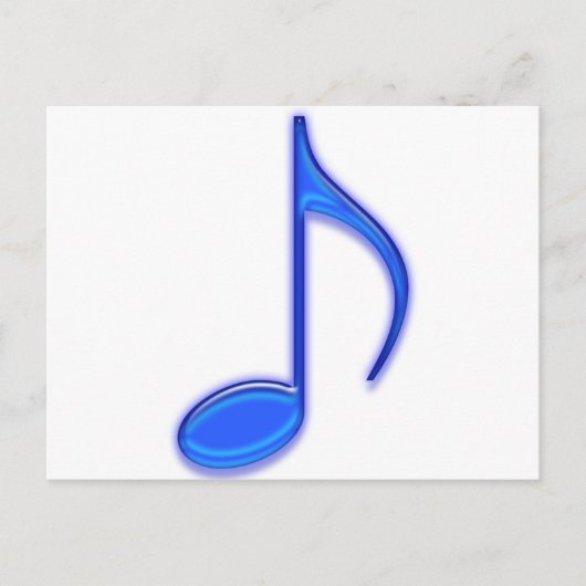 Blue Music Tools Briefkaart (Voorkant)