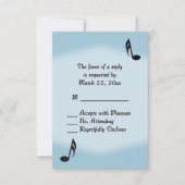 Blue Music Wedding RSVP (Voorkant)