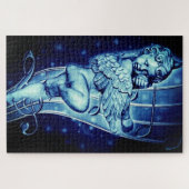 Blue Musical Angel Legpuzzel (Horizontaal)