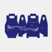 Blue Musical Butterfly gepersonaliseerd Baby showe Bedankdoosjes (Uitgevouwen)