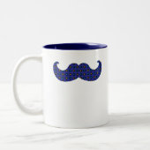 Blue Mustache Tweekleurige Koffiemok (Links)
