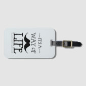 Blue Mustache Way of Life Bagagelabel (Voorkant (horizontaal))