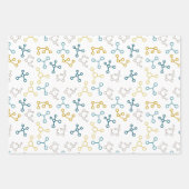 Blue Mustard Science atoms Molecules Laboratory Inpakpapier Vel (Voorkant)