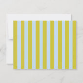Blue & Mustard Wavy Border Note Card Kaart (Achterkant)