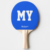 Blue My Name Personalized Tafeltennisbatje (Voorkant)