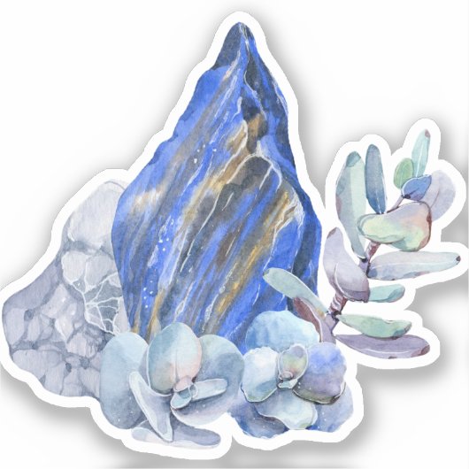 Blue Mystic Stones Sticker (Voorkant)