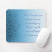 Blue Mystical Mandala Inspirerend Muismat (Met muis)