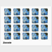 Blue Mystique Orchid II-Stickers Vierkante Sticker (Vel)