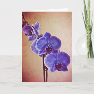 Blue Mystique Orchids Note Kaart