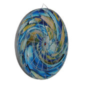 Blue N Gold Dolphin vs Eagle Dartbord (Voorkant Links)